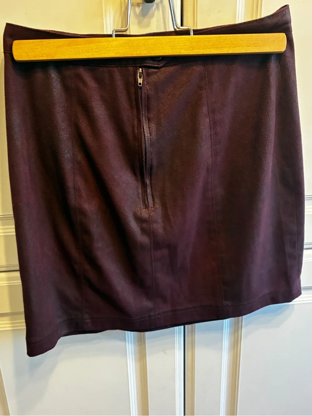Free People Rumi Ruched Faux Suede Mini Skirt, Size: XS